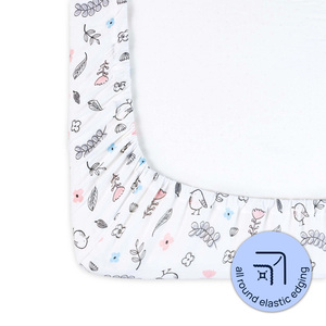 Cartoon Character Animal Printed Cotton Knitted Winter Bed Cover Set for Kids Korean Style Baby Fitted <strong>Sheet</strong> - Product Image 2