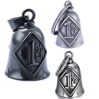 Prix d'usine personnalisé en acier inoxydable petite cloche Live to Ride moto Guardian Bell