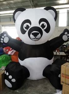 Decoración al aire libre, modelo de Panda inflable, mascota inflable de panda gigante para exteriores, promoción de <span class=keywords><strong>Anime</strong></span> - Product Image 4