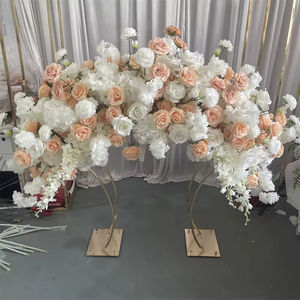 Hermosos Centros de Mesa de Flores Artificiales de Seda en Color Durazno para Decoraciones de Mesa de Boda, San Valentín y Acción de Gracias - Product Image 2