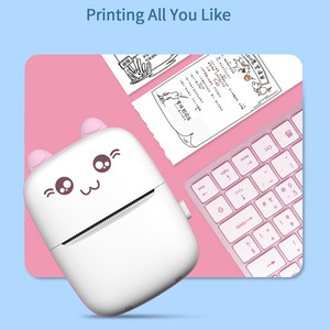 เครื่องพิมพ์พกพาไร้สาย C9 Mini ความละเอียด 200 DPI พิมพ์ภาพความละเอียดสูงแบบความร้อน ขนาดพกพาสะดวก ดีไซน์สีสันสวยงาม ใช้กับสติกเกอร์ได้ - Product Image 5