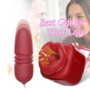 Neuerscheinung OEM Damen-Zungenvibrator mit Leckfunktion aus Silikon mit 9 Frequenzen Wasserdicht & Fernbedienung - Weihnachtsgeschenk - Product Image 4