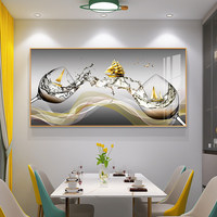 Peinture murale moderne de luxe en gros, nature morte de verres à vin de restaurant, impression UV sur papier acrylique haute résolution