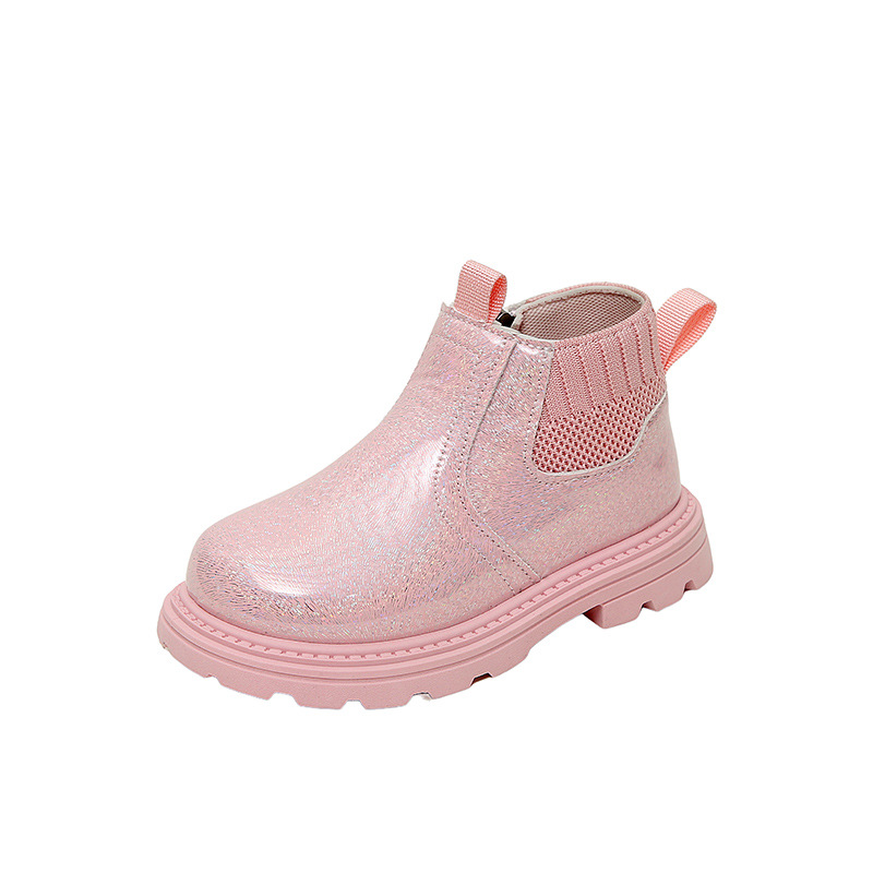 2025 Spring Autumn Children's Fashion Boots Stylish Versatile for Martin Leather Boots for Boys Girls Trendy British Short