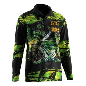 Camiseta de Pesca de Barramundi con Estampados Sublimados, Protección UPF 50+, Tejido Transpirable, Ideal para Pescadores y Cazadores - Product Image 5
