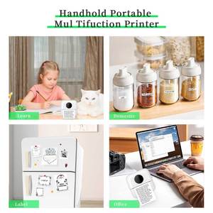 Mini stampante tascabile termica senza fili portatile 200 bianco nero dpi note di ricevuta Mobile <span class=keywords><strong>foto</strong></span> etichetta adesiva - Product Image 4