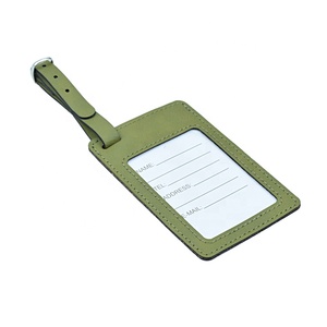 Promotional Gifts Factory Price Custom Engraved Leatherette Luggage Tags Portable Travel Identify Personal Laser Luggage Tag - Product Image 2