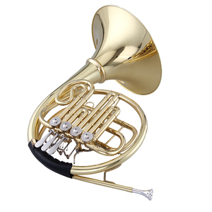 Cuerno francés Material de latón Acabado de laca dorada para orquesta y banda de marcha - Product Image 2