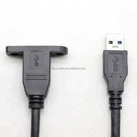 Kabel USB 2.0 3.0 Male to Female Ekstensi Data Pengisian Cepat 0.4M