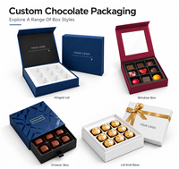 Boîte cadeau en papier miniature vide personnalisée pour chocolats, emballage en carton avec compartiments pour bonbons, truffes, mariage
