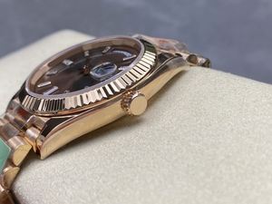 Reloj Mecánico de Pareja de Alta Calidad al por Mayor, Diseño de Oro Rosa, con Indicador de Fecha, Movimiento 3255, para Hombre y Mujer - Product Image 2