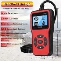 Escáner de Vehículos OBD2 V100 - Lector de Códigos de Error del Motor y Herramienta de Diagnóstico