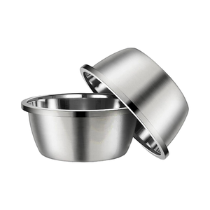 Juego de cuencos para perros grandes de acero inoxidable con cuenco de comida para perros de metal de alta capacidad, cuencos de agua y comida para trabajo pesado sin BPA - Product Image 1
