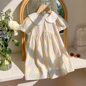 2025 Mới Nhất Mùa Hè Hoa Mô Hình Cô Gái Ăn Mặc Ngắn Tay Bông Bé Váy Dài Với Hoa Ngọt Ngào Trang Trí - Product Image 2