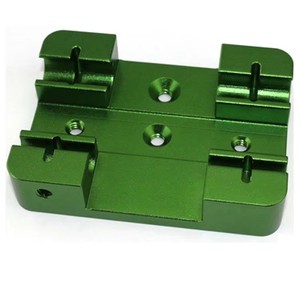 Placa Base de Aleación de Aluminio 6061/7075 Mecanizada por CNC Personalizada, Anodizado Verde, Fresado de Precisión, Piezas Mecánicas, Servicio OEM ODM - Product Image 3
