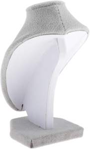 Soporte de exhibición de terciopelo negro para collares, maniquíes 3D para joyería, venta al por mayor, barato - Product Image 6