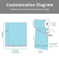Bolsas de Embalaje Automáticas de Polietileno Transparente Perforadas en Rollo Continuo JIJID, Bolsas de Envío con Línea de Desgarre para Máquinas de Embalaje Automatizadas