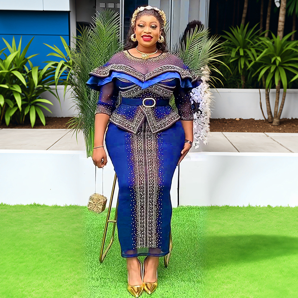 navy blue dress for baby girl Authentic African Elegance: Crafted gown styles for ladies with ankara for  Global Buyers