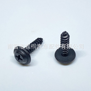 Vis autotaraudeuses Phillips à tête ronde noire Shuangxuan M3 M4 M5 4,7x19mm avec rondelle pour usage général - Product Image 1
