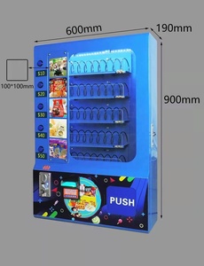 Distributeur automatique mural miniature à <span class=keywords><strong>10</strong></span> ressorts, fonctionnant avec des pièces et des billets - Product Image 3