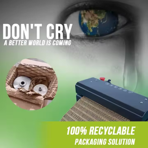 Linkair 325mm tái sử dụng phế liệu các tông sóng giấy Shredder Dải cắt tổ ong các tông mùn cưa máy cắt - Product Image 5