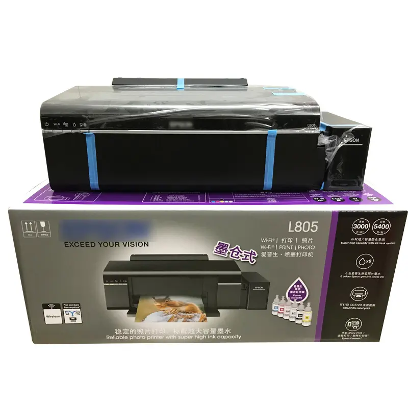 A4 Sublimatie Inkjet Printer Voor Thermische Overdracht Vier-Kleuren Of Zes Kleuren L805 Papier Fotoafdrukken