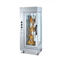 Rôtissoire à poulet électrique verticale EB-206 en acier inoxydable de qualité 304, 7,3 kW (certificat CE), garantie 1 an sur les pièces et le travail