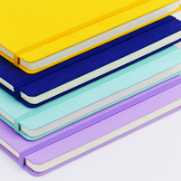 Carnet personnalisé en PU avec bande élastique pour cadeaux d'affaires, papier épais, plusieurs couleurs disponibles, fabricant de carnets de bureau quotidiens