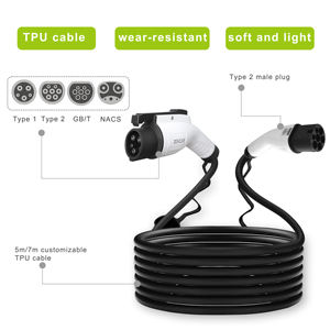 Cable de Carga para Vehículos Eléctricos Zencar de 32A, Tipo 2 a Tipo 1, 7kW, 5m, IP65, TPU, para Estaciones de Carga Públicas - Product Image 4