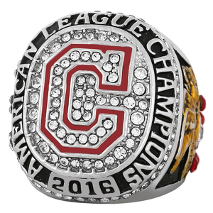 Anillo Conmemorativo del Campeonato <span class=keywords><strong>de</strong></span> los <span class=keywords><strong>Cleveland</strong></span> Indians 2016, Personalizable con Nombre, Chapado en Oro, con Piedra Natural, Estilo Vintage - Product Image 2