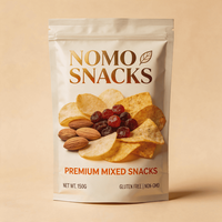 Groothandel ritssluitende zakken, foliezakken, verpakkingen voor gedroogd fruit en snacks, hoogwaardig voor platte zakken, op maat gemaakte voedselveilige verpakkingen