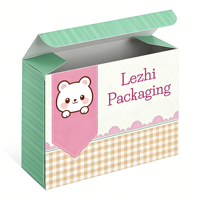 Boîtes d'emballage personnalisées écologiques et sûres pour les couvertures pour enfants et les articles de literie pour bébés avec fenêtres