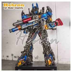 Robot Steampunk <span class=keywords><strong>de</strong></span> Hierro Forjado Personalizado <span class=keywords><strong>2022</strong></span>, Artesanía Metálica, Decoración <span class=keywords><strong>de</strong></span> Bar Estilo Antiguo, Escultura <span class=keywords><strong>de</strong></span> Robot Vintage <span class=keywords><strong>de</strong></span> Hierro - Product Image 5