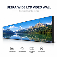 Video Wall LCD Ultra Ancho de Alto Brillo HD con Bisel Ultra Delgado, Pantalla Comercial 24/7, Solución OEM ODM