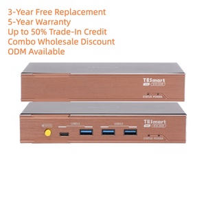 Extensor KVM HDMI de 100m con Salida Dual 4K 60Hz, Compatible con <span class=keywords><strong>Displaylink</strong></span>, con Audio y Micrófono de 3.5mm para Gestión de Salas de Servidores - Product Image 1