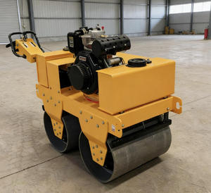 Rouleau compresseur vibrant à double tambour bibo haute efficacité, 500 kg-10 tonnes, à commande hydraulique, pour engins de construction - Product Image 2