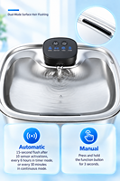 Fontaine à eau automatique portable pour chat de 10 L, distributeur d'eau pour chat, filtre en acier inoxydable, bol à eau pour chat d'intérieur antidérapant