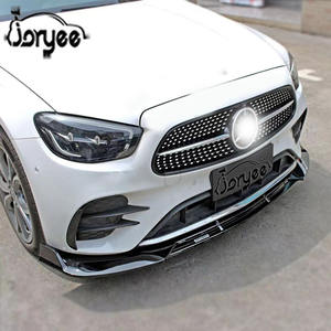 Divisor de labios de parachoques delantero para <span class=keywords><strong>Mercedes</strong></span> Benz Clase E W213 2016-2019 2020 alerón de fibra de carbono AMG piezas kit de carrocería accesorio de afinación - Product Image 4