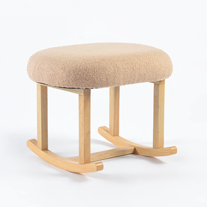 Juego de sillón mecedora y reposapiés de salón con acento de madera con estilo moderno para muebles de oficina y sala de estar - Product Image 5