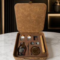 Boîte à rabat magnétique portable en bois d'agar, coffret cadeau de luxe, boîte livre