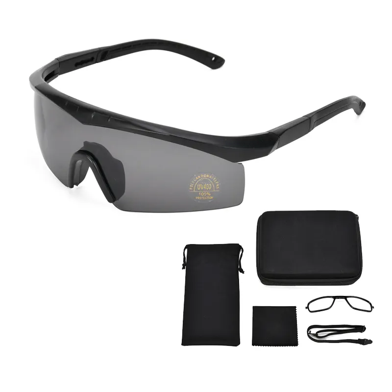 새로운 패션 스포츠 전술 선글라스 전술 탄도 모래 고글 방풍 안티 안개 안전 안경
