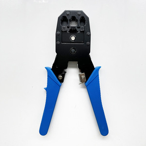 Network Crimper <b>Tool</b> JHS200 Alloy Steel <b>Wire</b> Stripper Cutter Front Entry Diy Multi Function - Product Image 3