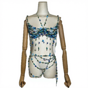 Cadena <span class=keywords><strong>de</strong></span> Cintura y Pecho <span class=keywords><strong>de</strong></span> Perlas y Conchas Hechas a Mano para Mujer, Estilo Sexy para Playa, Verano, Festivales <span class=keywords><strong>de</strong></span> Música, <span class=keywords><strong>Bares</strong></span> y Fiestas - Product Image 6