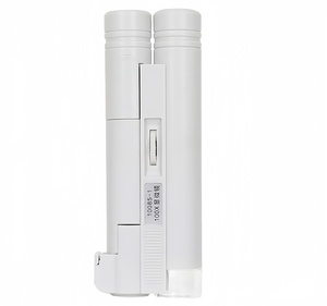 Customized 100X Magnification Dual Tube LED Light Portable Digital Microscope Loupe Zoom Plastic Microscope Magnifier - Product Image 4