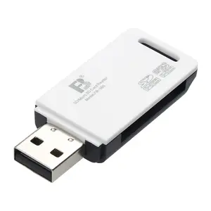 FOSOTO Universal USB 2-en-1 lector de tarjetas de alta velocidad para USB ordenador portátil Macbooks multifunción SD TF lector de tarjetas de memoria