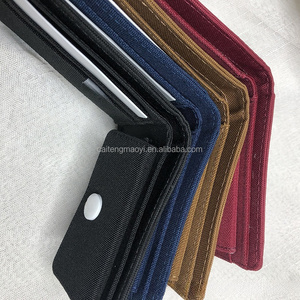 <span class=keywords><strong>Portafoglio</strong></span> Multifunzionale di Lusso in Tessuto Canvas per Donna, <span class=keywords><strong>Portafoglio</strong></span> <span class=keywords><strong>Verticale</strong></span> Multicard con Portamonete per <span class=keywords><strong>Uomo</strong></span> - Product Image 4