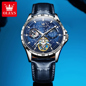OLEVS 6689 Oem Custom logo Stainless Steel Waterproof Waterproof Sport Luxury Automatic Mechanical Watch <strong>Wach</strong> for Man - Product Image 3