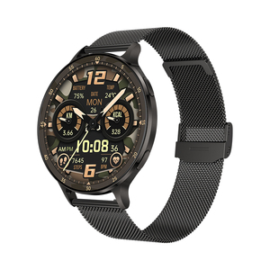 Montre connectée pour homme en alliage d'aluminium, écran AMOLED de 1,75 pouce, cadran dynamique, trois bracelets, super fine, montre connectée KM100, 3 bracelets - Product Image 3