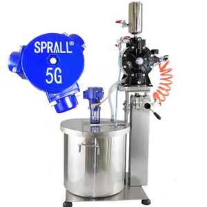 SPRALL High Quality Industrial Agitator Pneumatic Mixer Paint Glue Ink Vertical Automatic Stirrer Oil Pump Set
