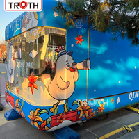 Remorque de restauration mobile Truth Bbq Hot Dog Towable Tacos, camion de desserts extérieur personnalisé à vendre avec cuisine complète